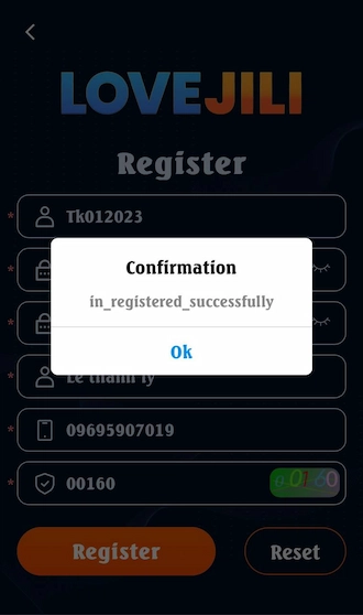 Step 3: Confirm registration information