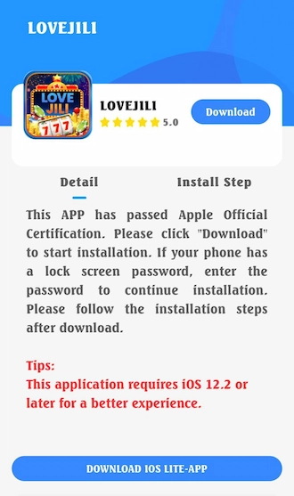 Step 3: Click Download and allow the application to be installed.